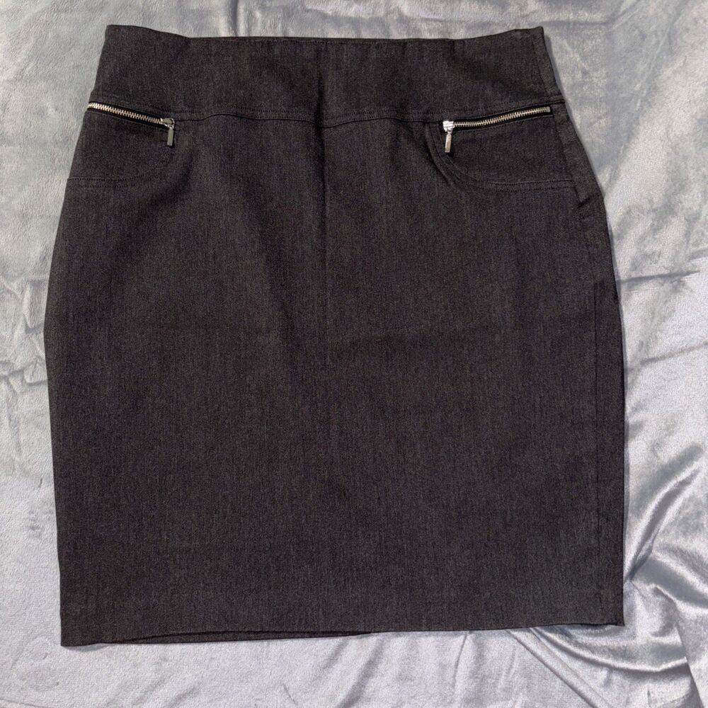 Joe B By Joe Benbasset Women’s Pencil Skirt, Charcoal Gray, Size XXL